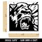 Angry Roaring Silverback Gorilla Self-Inking Rubber Stamp Ink Stamper